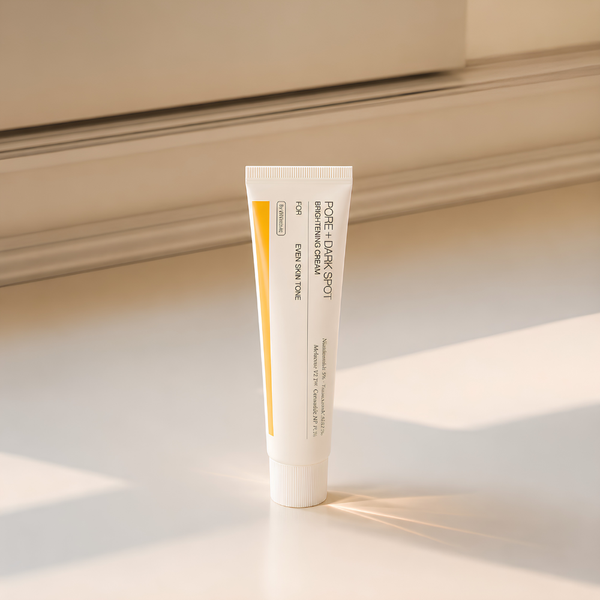 Crema iluminadora para poros y manchas oscuras